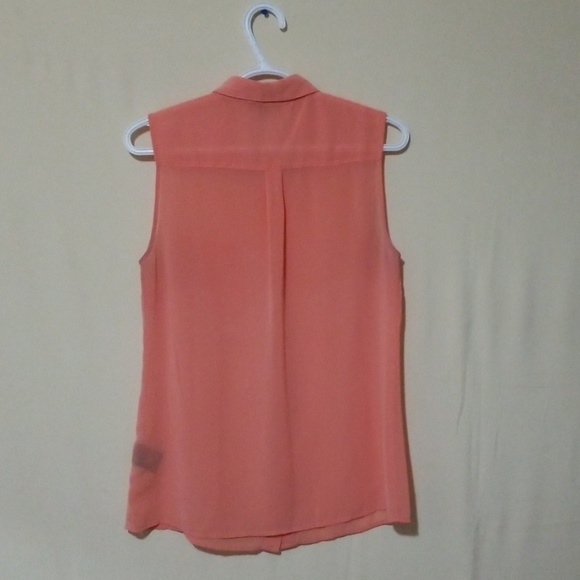🌸Sheer Pink Sleeveless Blouse - Picture 3 of 3